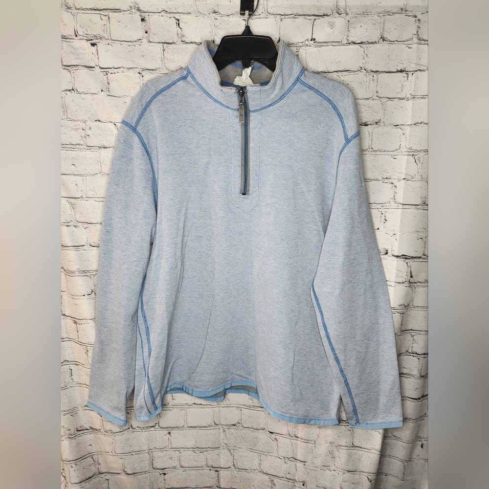 Tommy Bahama Men's‎ Reversible Quarter-Zip Pullover Sweater Size Large